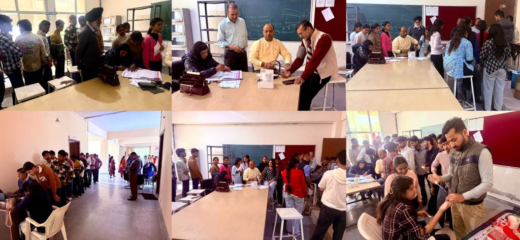 Grand Health Checkup Camp Held at KC College Pandoga Under Ayushman Arogya ShivirSpecial Emphasis on TBFree India Campaign